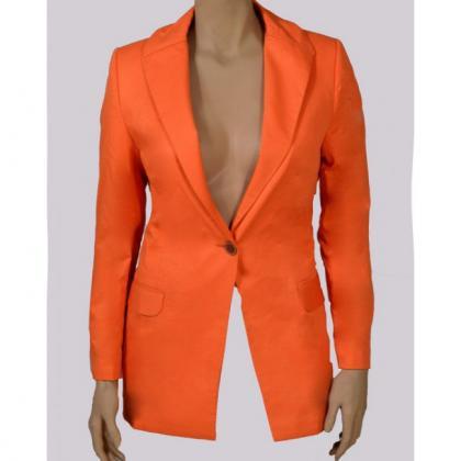 Orange Tailored Blazer