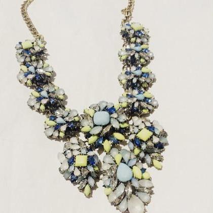 Floral Chunky Statement Necklace