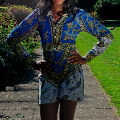 Reduced!! African Patterned Print Playsuit